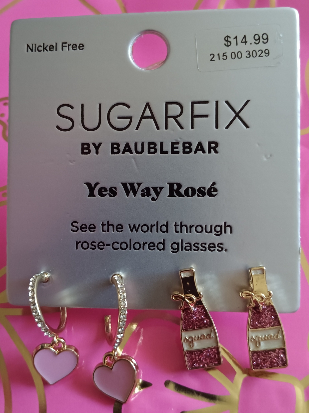 SUGARFIX BY BAUBLEBAR YES WAY ROSE EARRINGS SET